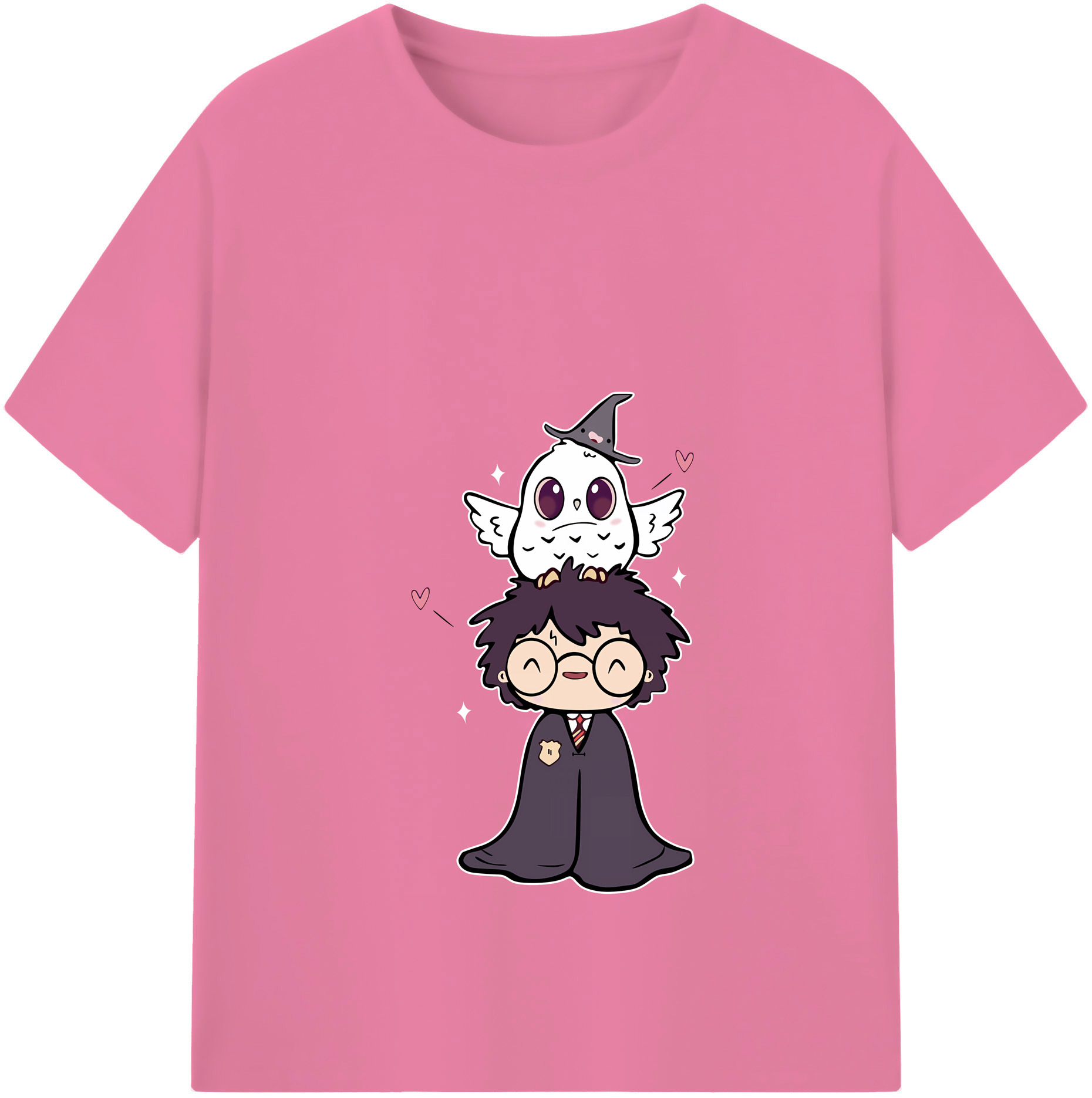 （画像用） Harry Potter ハリー・ポッターシリーズ 綿100％半袖Tシャツ（フロントプリント）